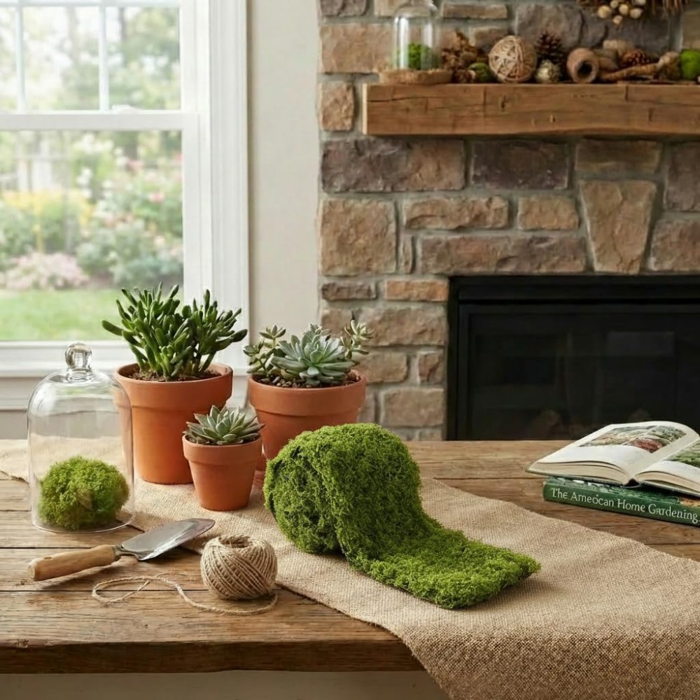Alfombra de Musgo Artificial,  - Terrarium Moss Art reseña y precio