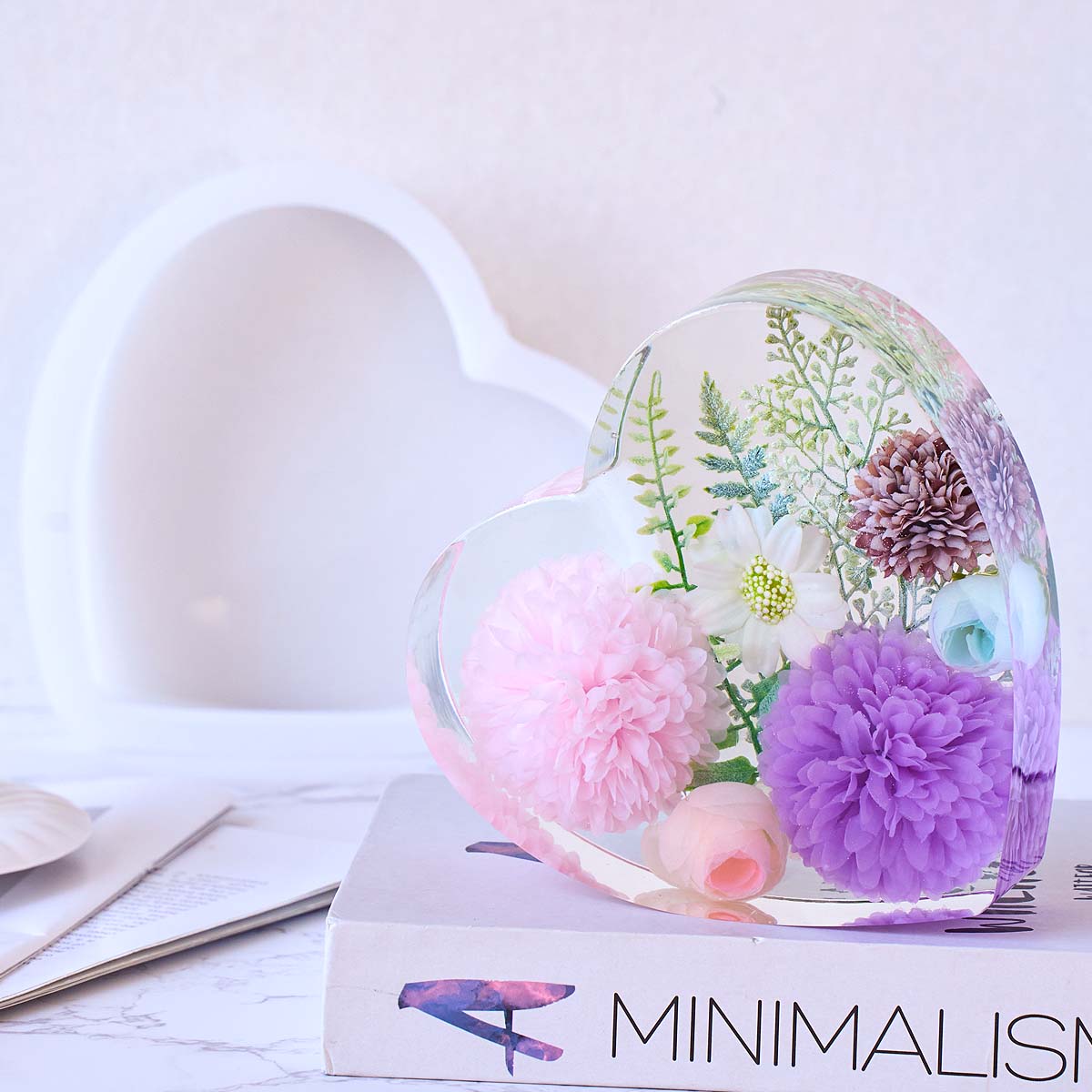 Molde de silicona grande con f - Flower Preservation Resin reseña y precio
