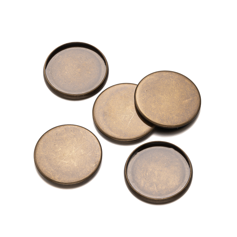 Bandejas redondas planas de br - Bezels Set Pendant reseña y precio