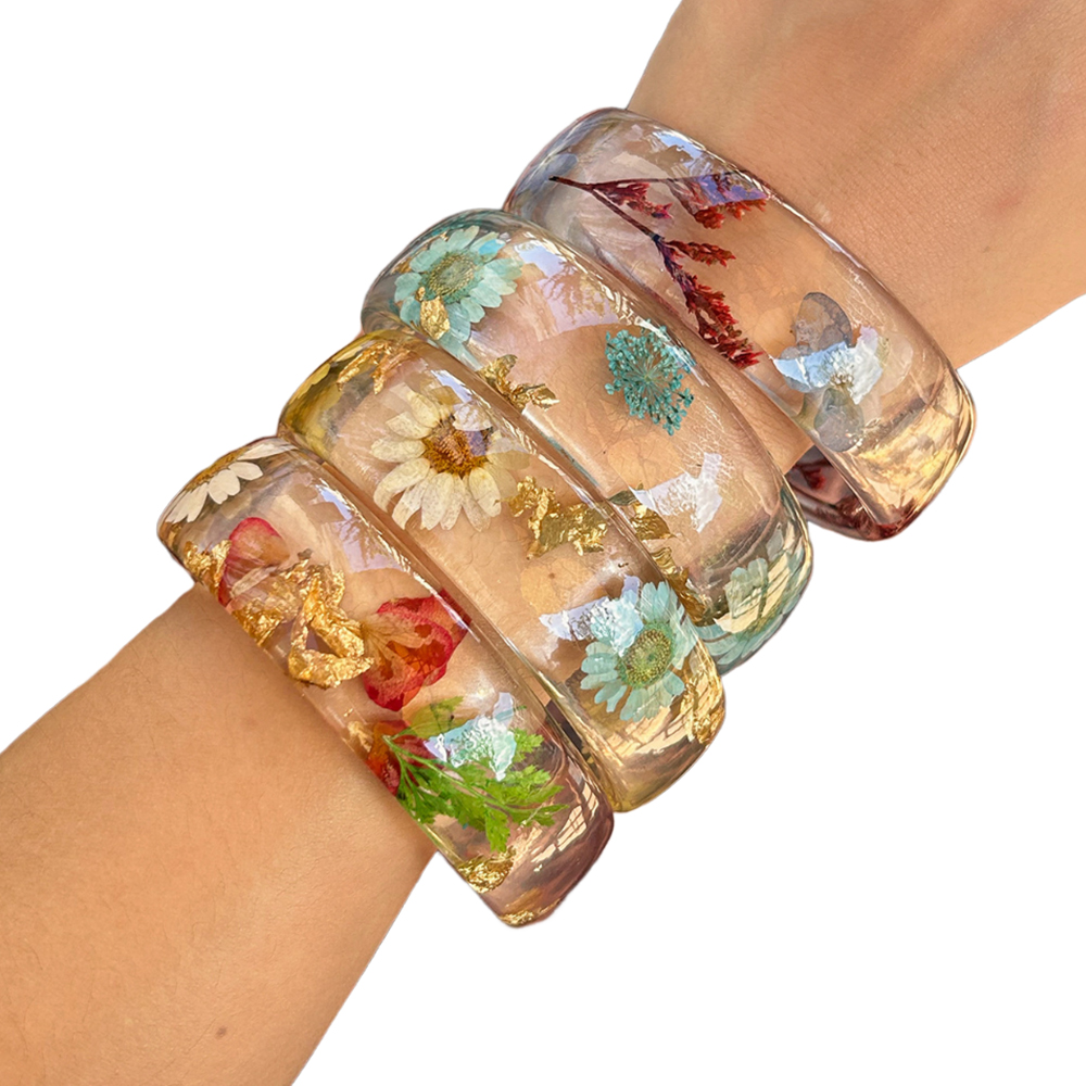Brazalete ancho de acrílico tr - Dried Flower Bulk reseña y precio