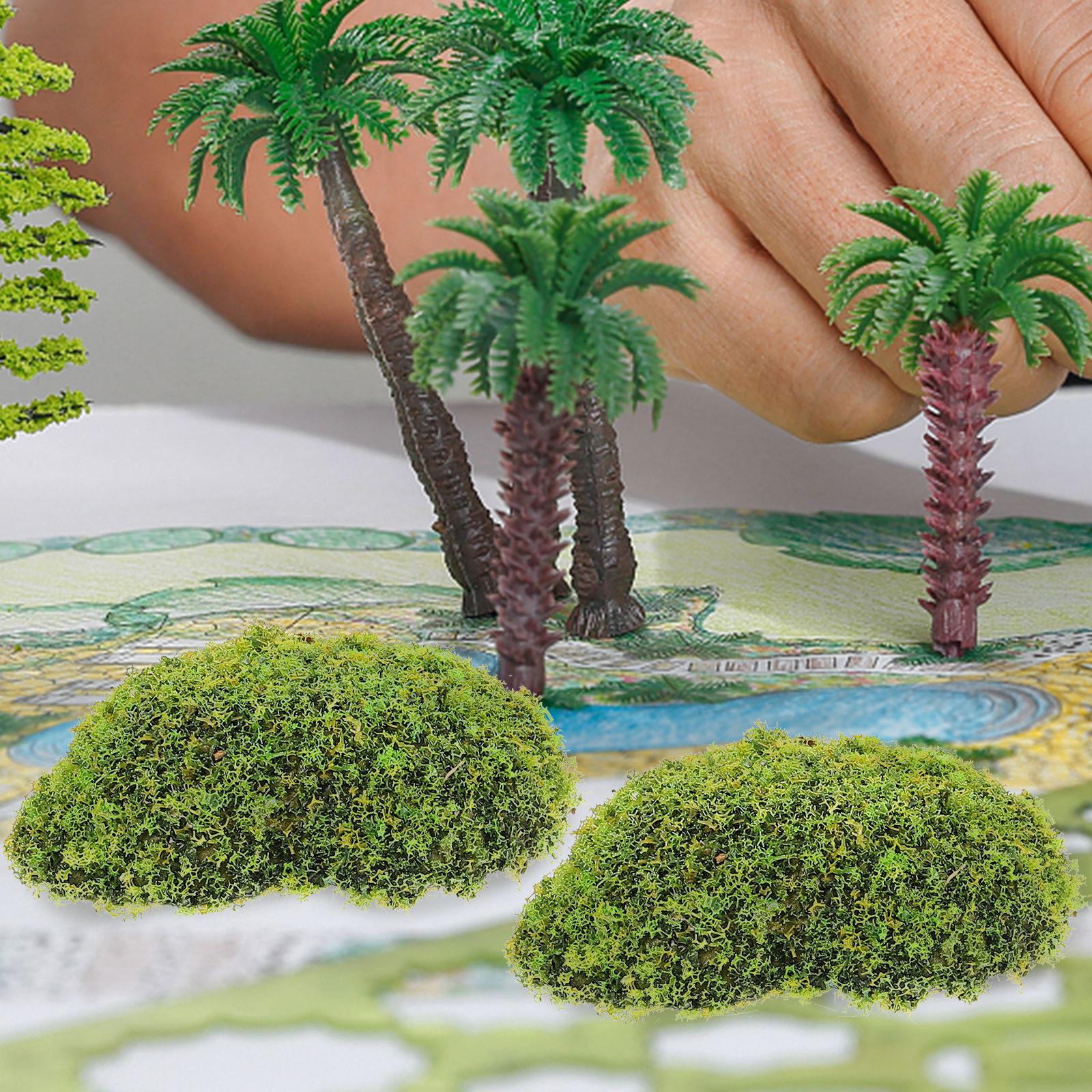 12 Uds. De rocas de musgo arti - Terrarium Moss Art reseña y precio